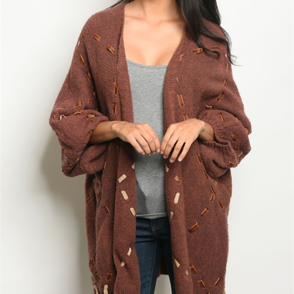 Sweaters - RIBBON CARDIGAN